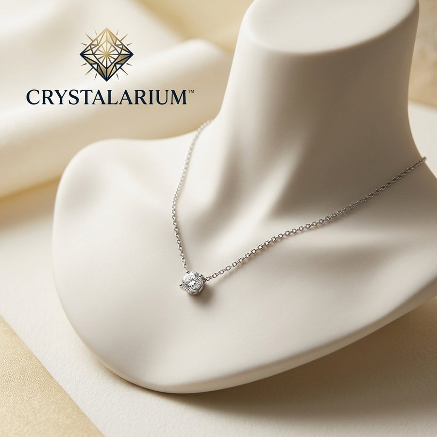 Crystalariurm™ Moonlit Drop Clavicle Necklace