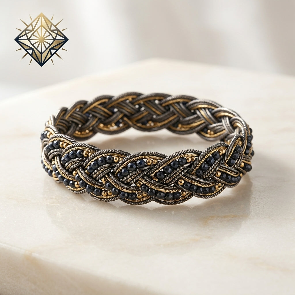 Crystalariurm™ Braided Gemstone Bracelet