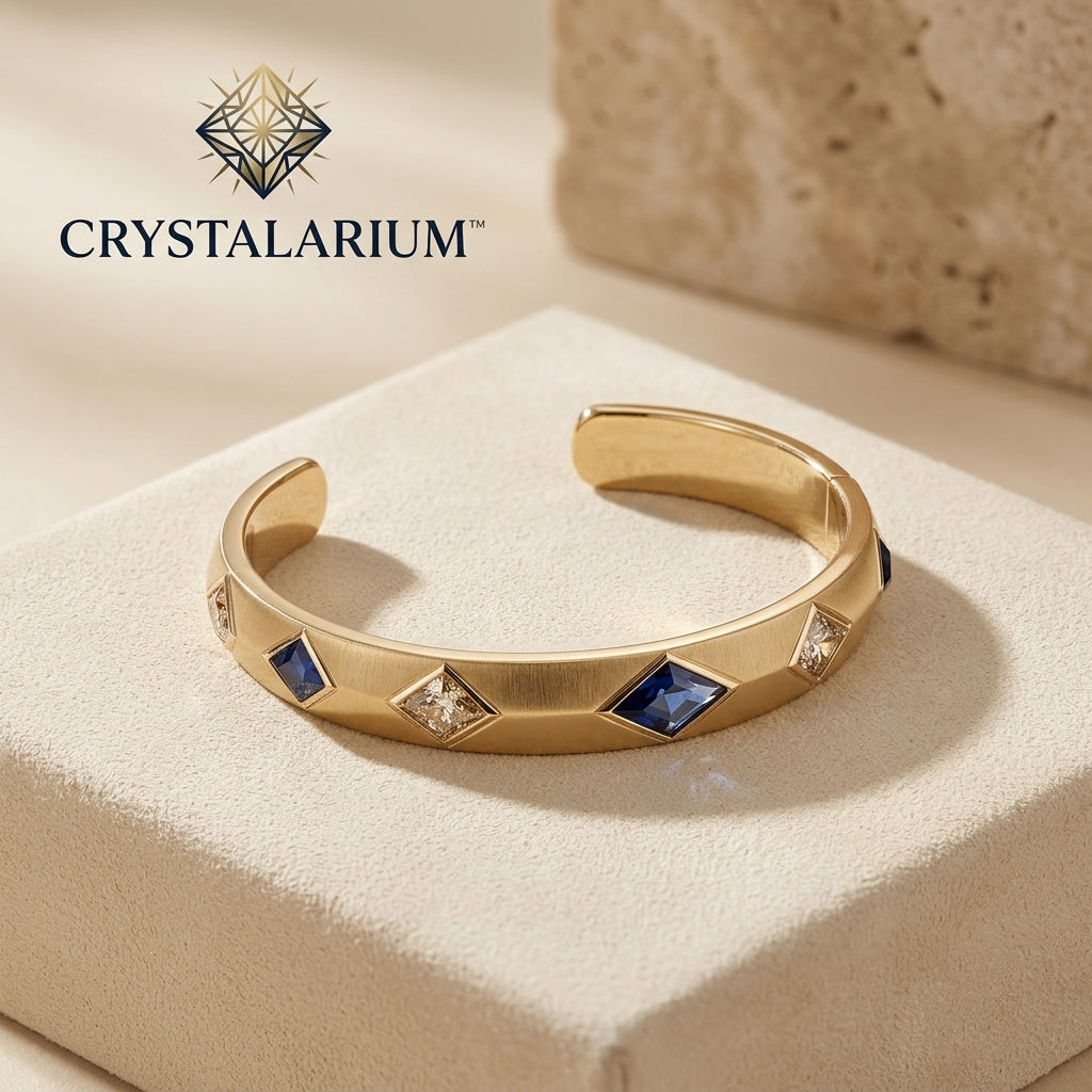 CRYSTALARIurm™ Aureline Geometric Cuff