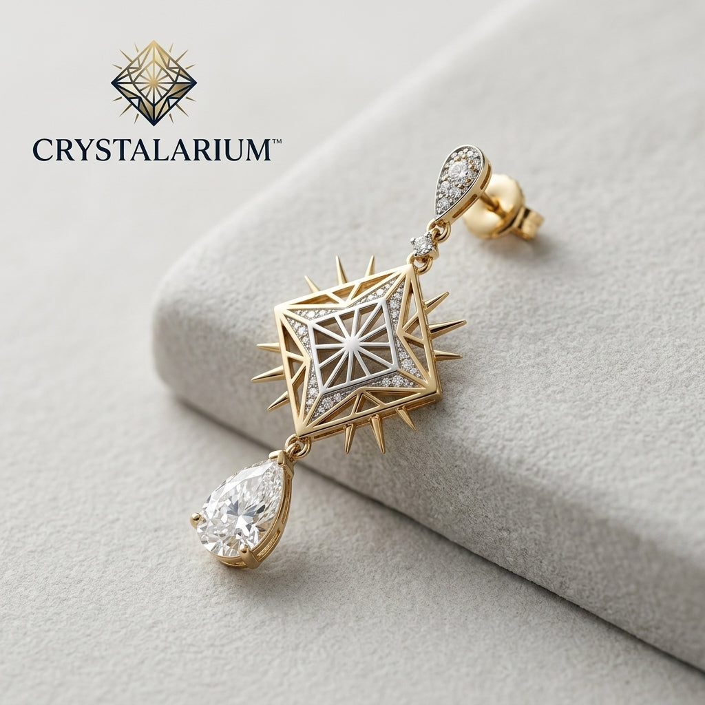 Crystalariurm™ Astra Veil Drop Earring